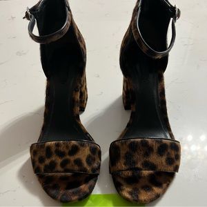 Alexander Wang Leopard Print Calf Hair Sandals
